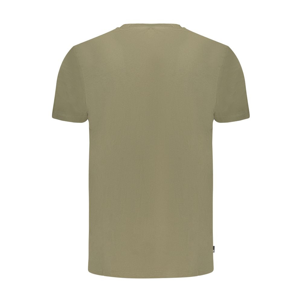 Grünes Baumwoll-Herren-T-Shirt