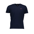 Blaues Baumwoll-T-Shirt für Herren