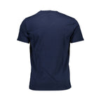 Blaues Baumwoll-T-Shirt für Herren
