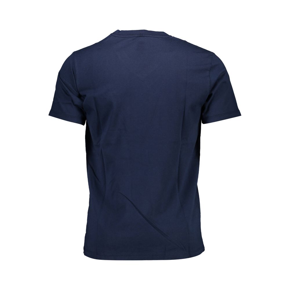 Blaues Baumwoll-T-Shirt für Herren