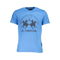 Blue Cotton Men's T-Shirt