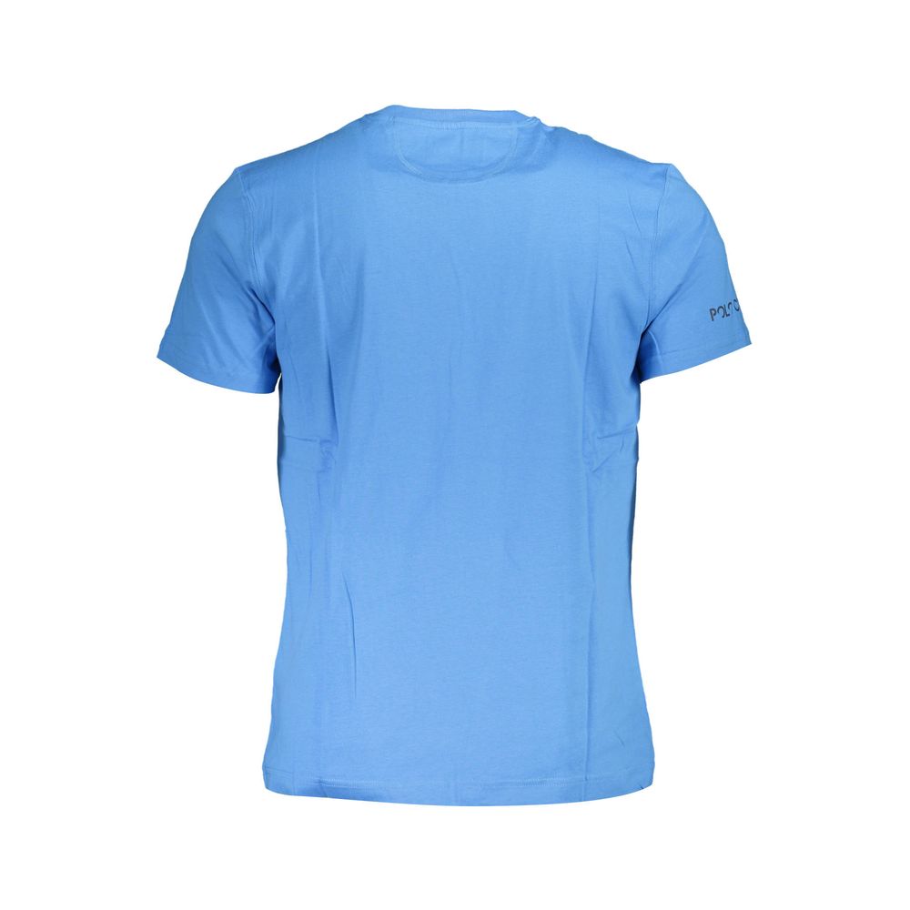 Blue Cotton Men's T-Shirt