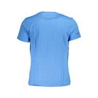 Blue Cotton Men's T-Shirt