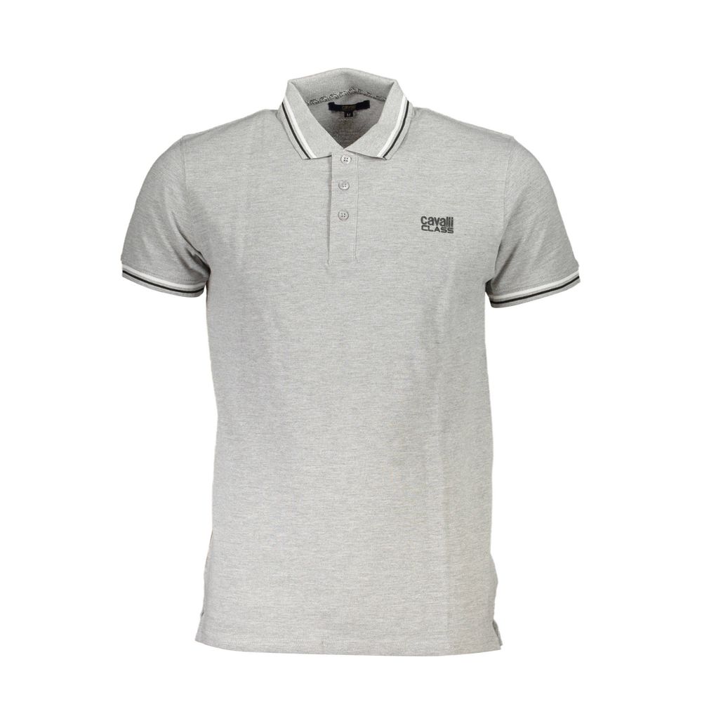 Graues Baumwoll-Herren-Poloshirt