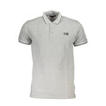 Graues Baumwoll-Herren-Poloshirt