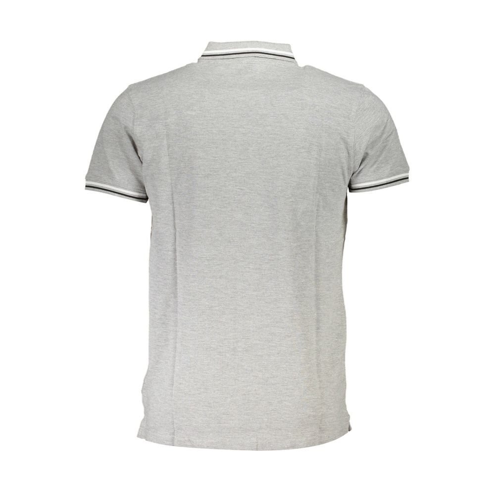 Graues Baumwoll-Herren-Poloshirt