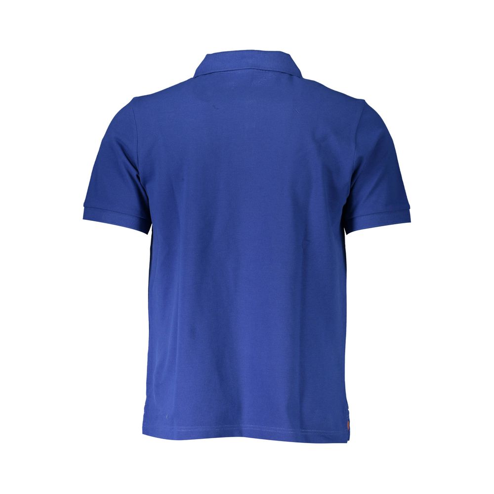 Blaues Herren-Polo aus Baumwolle