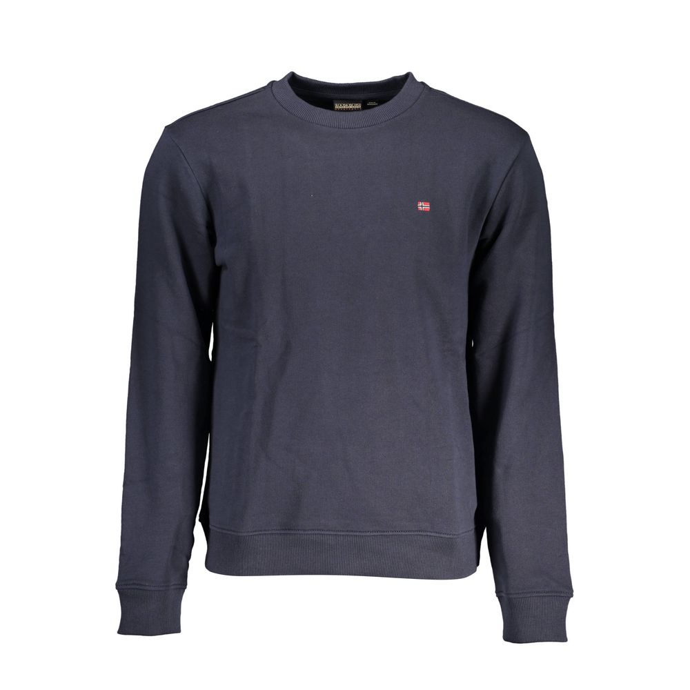 Blaues Baumwoll-Herren-Sweatshirt