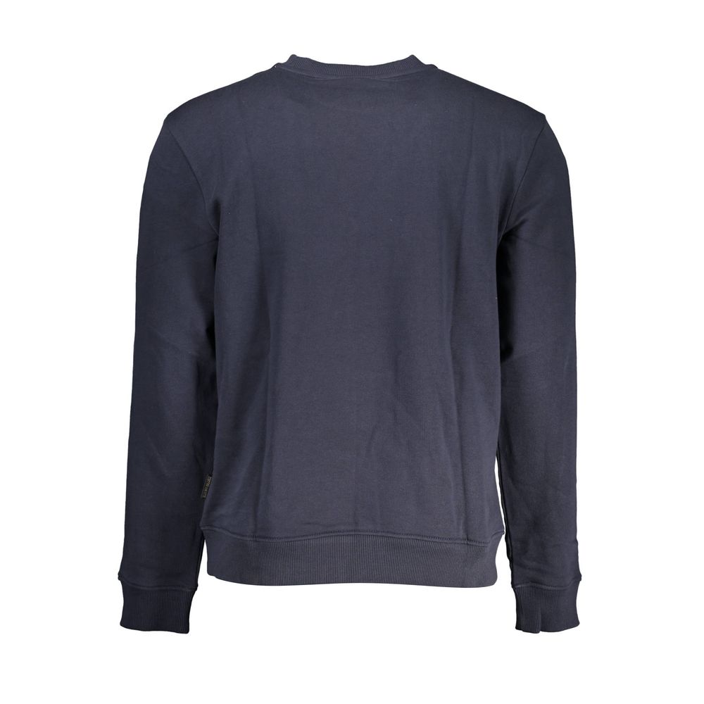 Blaues Baumwoll-Herren-Sweatshirt