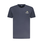 Blue Cotton Men T-Shirt