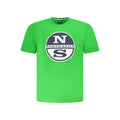 Grünes Baumwoll-Herren-T-Shirt