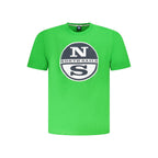 Grünes Baumwoll-Herren-T-Shirt