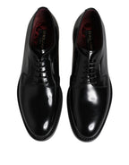 Black Leather Lace Up Derby Dress Formal Shoes