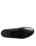Blue Velvet DG Logo Slipper Formelle Schuhe