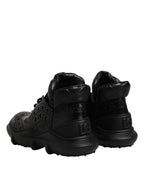 Black Leather Casual Mens Ankle Boots Shoes
