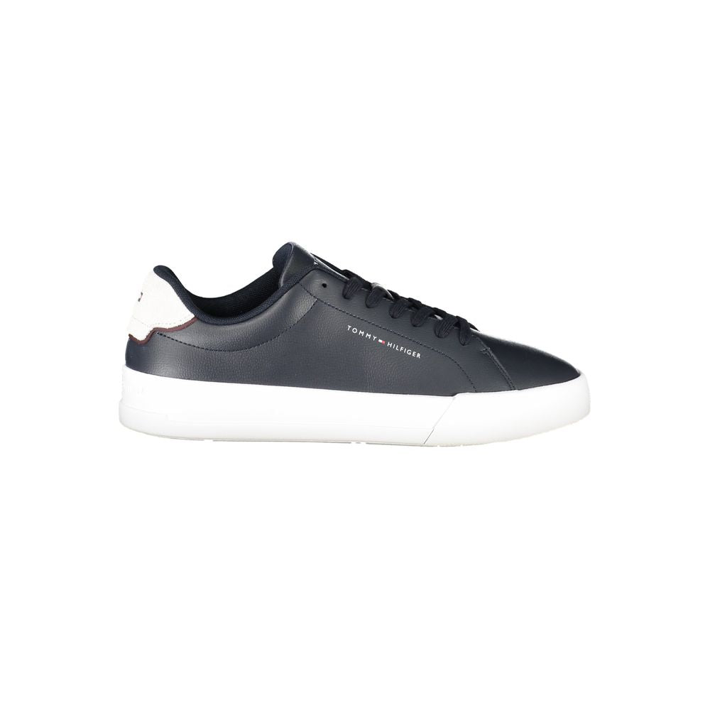 Sneaker in pelle blu da uomo
