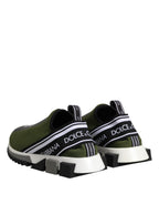 Green Black Slip On Sorrento Sneakers Shoes