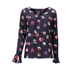 Blue Viscosa Women Sweater
