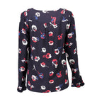 Blue Viscosa Women Sweater