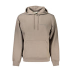 Brauner Kapuzenpullover für Herren aus Baumwolle