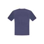 Blue Cotton Men T-Shirt
