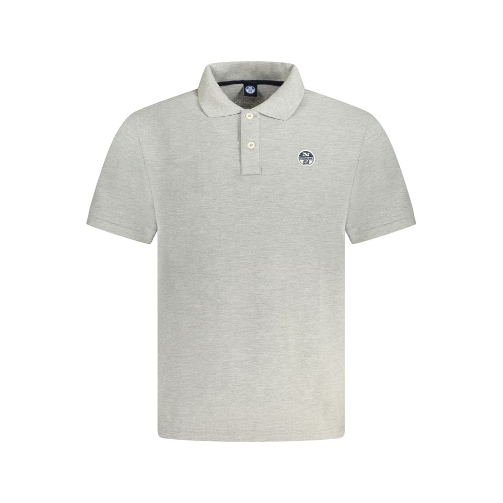 Cotton Grey Men's Polo
