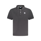 Schwarzes Poloshirt aus Baumwolle für Herren