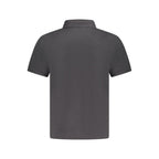 Schwarzes Poloshirt aus Baumwolle für Herren