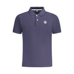 Polo da uomo in cotone blu