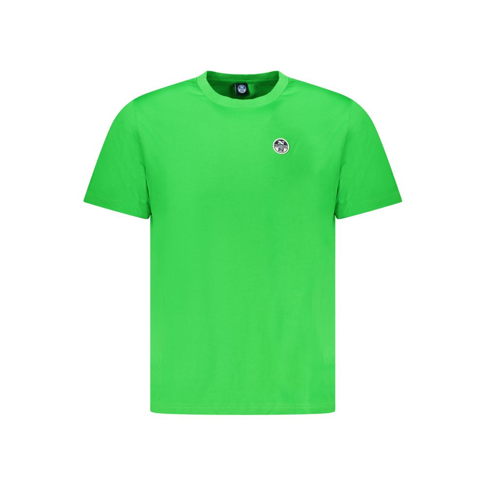 Grünes Baumwoll Herren-T-Shirt