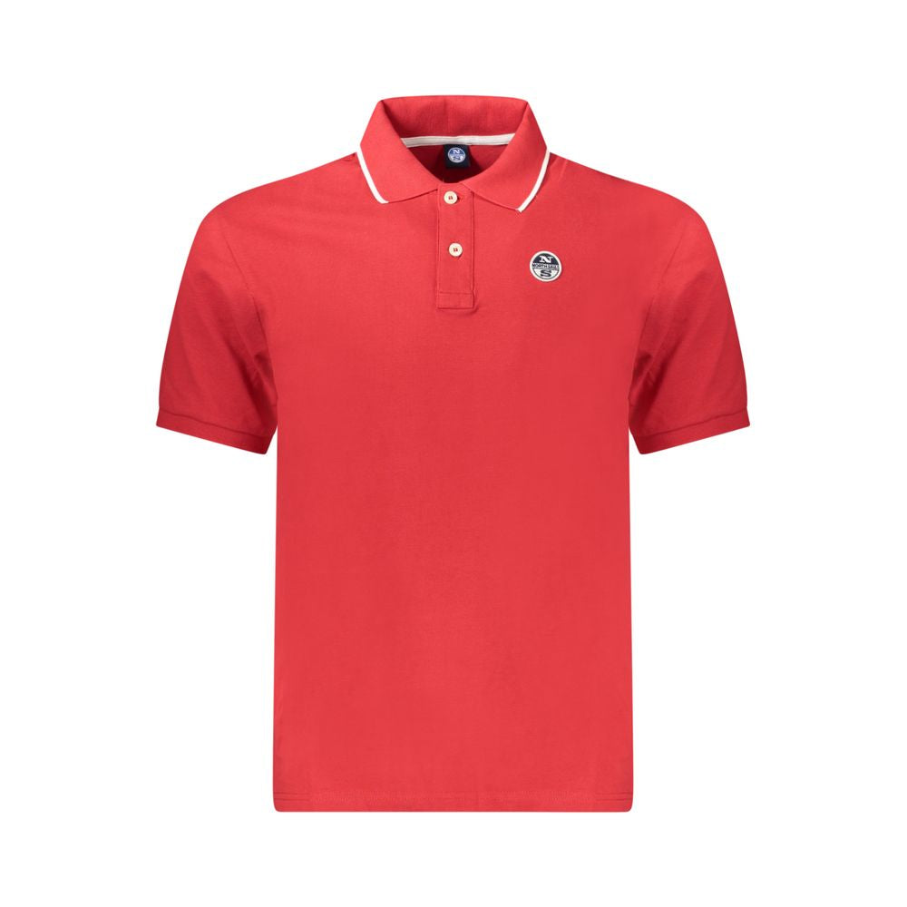 Red Cotton Men's Polo