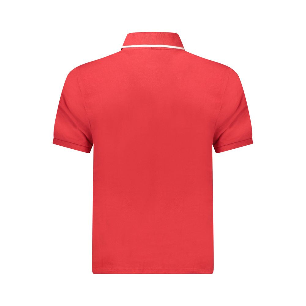 Red Cotton Men's Polo