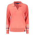 Rosa Viskose Damen Strickpullover