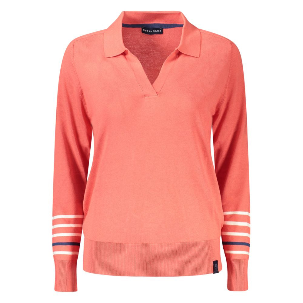 Rosa Viskose Damen Strickpullover