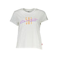 T-shirt da donna in cotone bianco