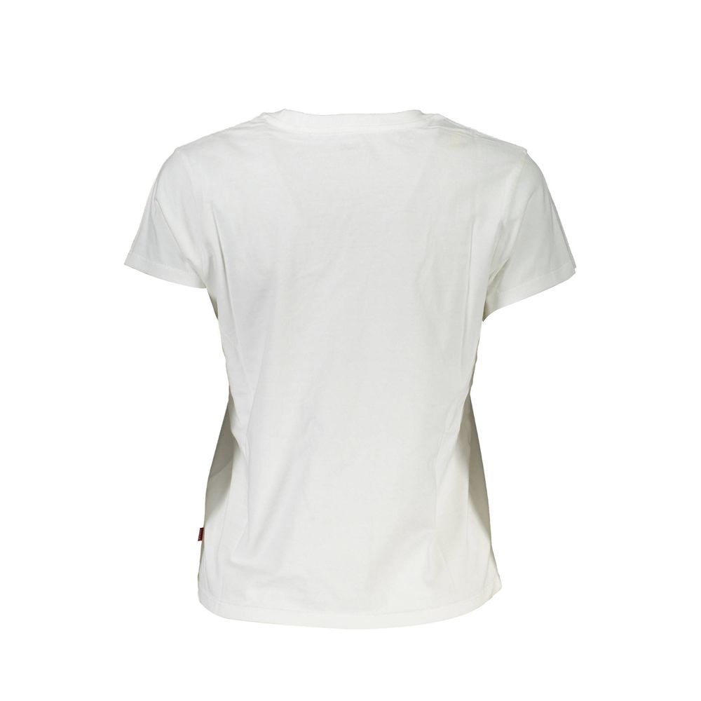 T-shirt da donna in cotone bianco