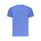 Blue Cotton Men T-Shirt