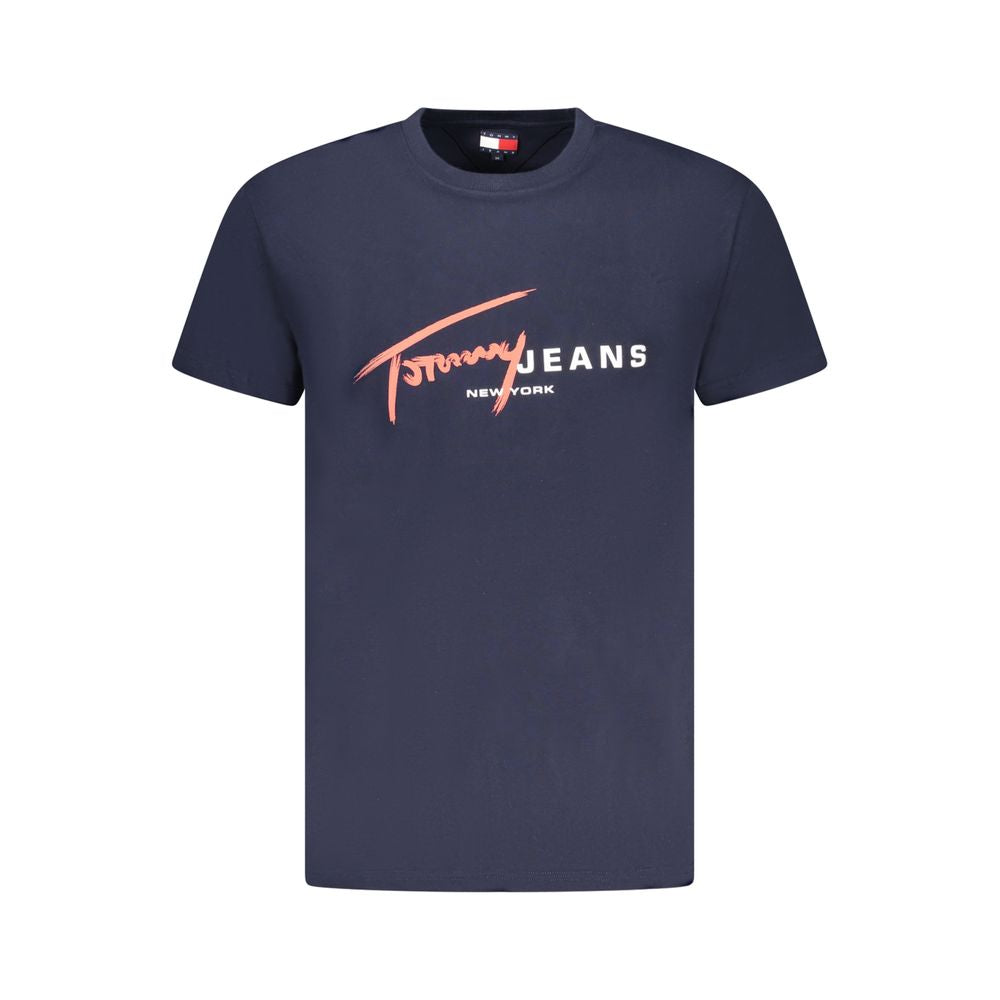 Herren-T-Shirt aus blauer Baumwolle