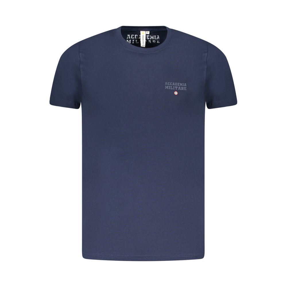 Blaues Herren-T-Shirt aus Baumwolle