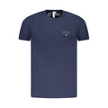 Blaues Herren-T-Shirt aus Baumwolle