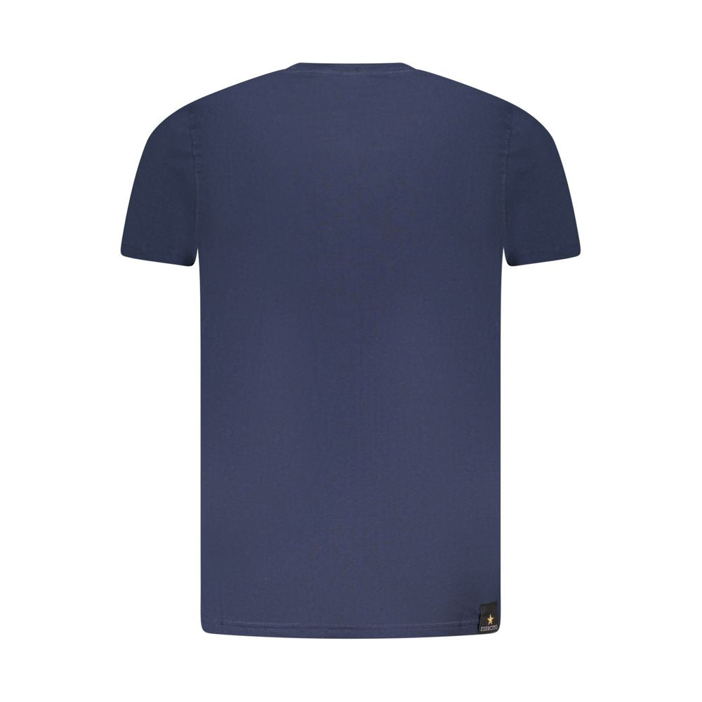 Blaues Herren-T-Shirt aus Baumwolle