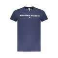 Blaues Baumwoll-Herren-T-Shirt
