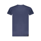 Blaues Baumwoll-Herren-T-Shirt