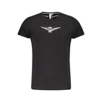 "Black Cotton Men T-Shirt"