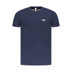 Blue Cotton Men T-Shirt