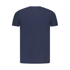 Blue Cotton Men T-Shirt