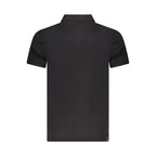 Black Cotton Men Polo