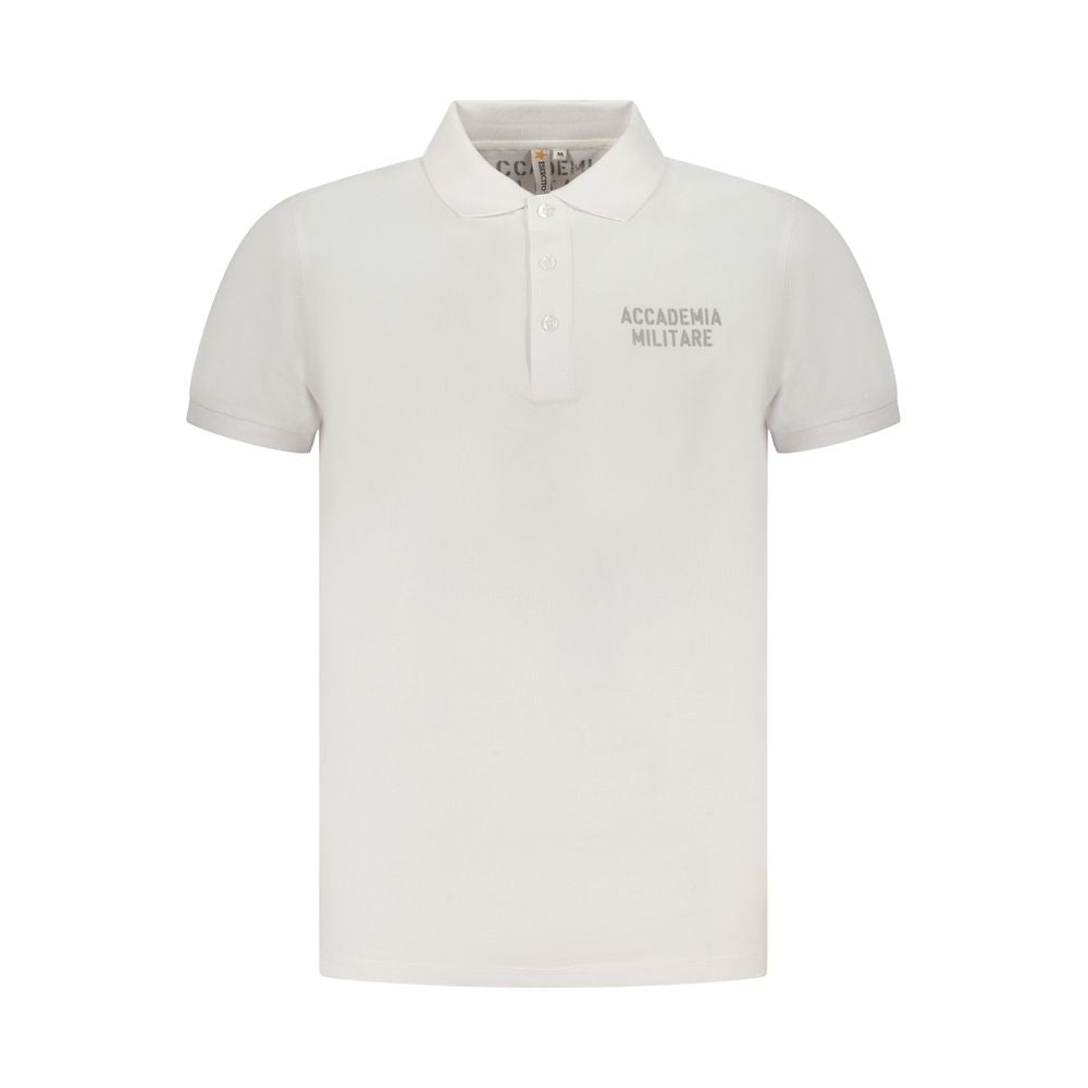 Weißes Baumwoll-Polo-Shirt für Herren