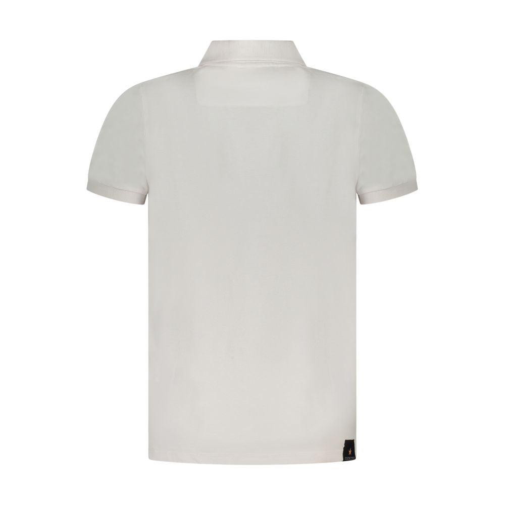 Weißes Baumwoll-Polo-Shirt für Herren