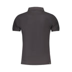 Black Cotton Men Polo